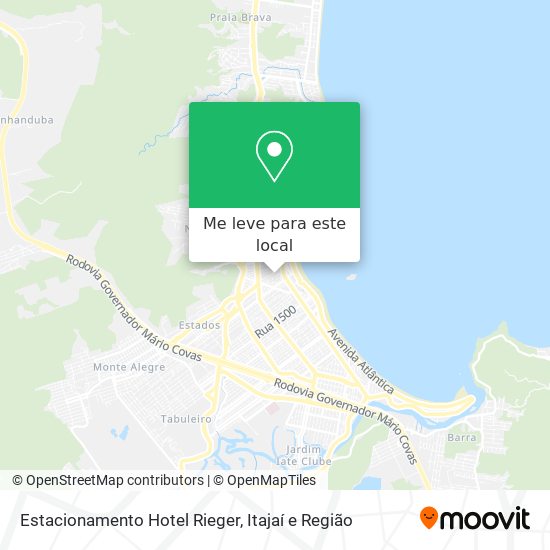Estacionamento Hotel Rieger mapa
