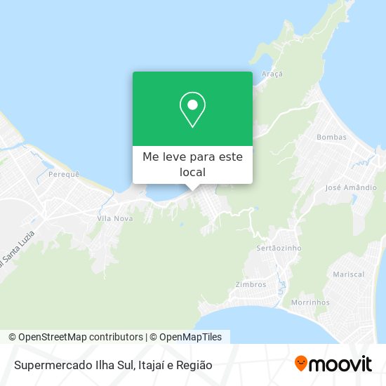 Supermercado Ilha Sul mapa