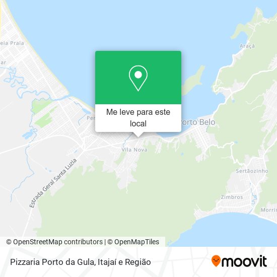 Pizzaria Porto da Gula mapa