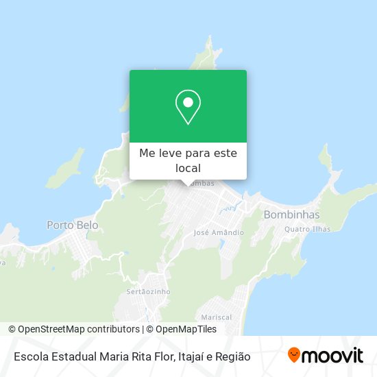 Escola Estadual Maria Rita Flor mapa