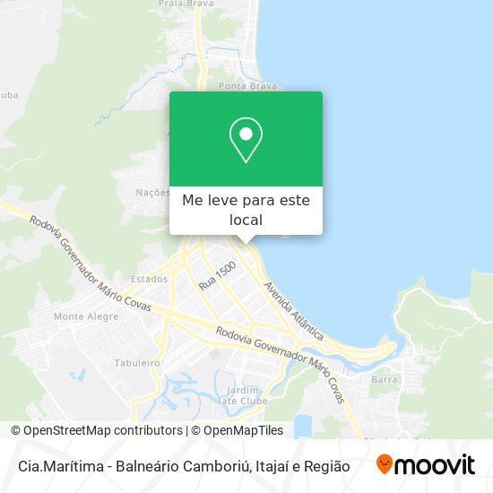 Cia.Marítima - Balneário Camboriú mapa