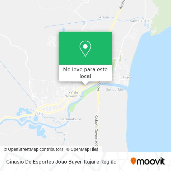 Ginasio De Esportes Joao Bayer mapa