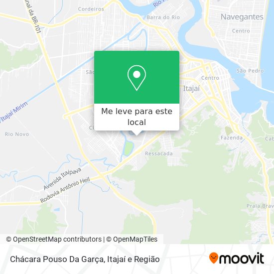Chácara Pouso Da Garça mapa