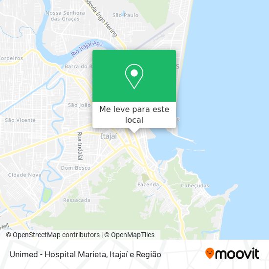 Unimed - Hospital Marieta mapa
