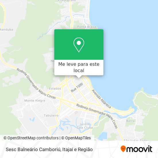 Sesc Balneário Camboriú mapa