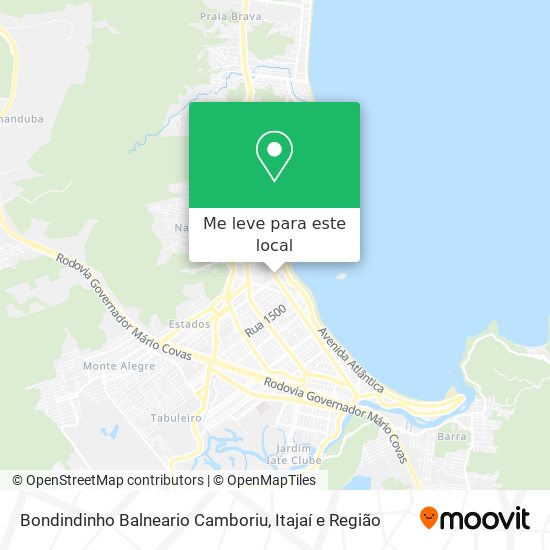 Bondindinho Balneario Camboriu mapa