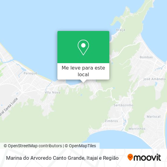 Marina do Arvoredo Canto Grande mapa