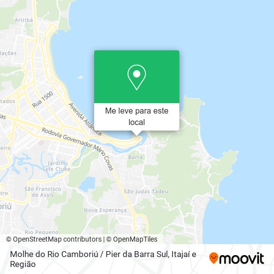 Molhe do Rio Camboriú / Pier da Barra Sul mapa