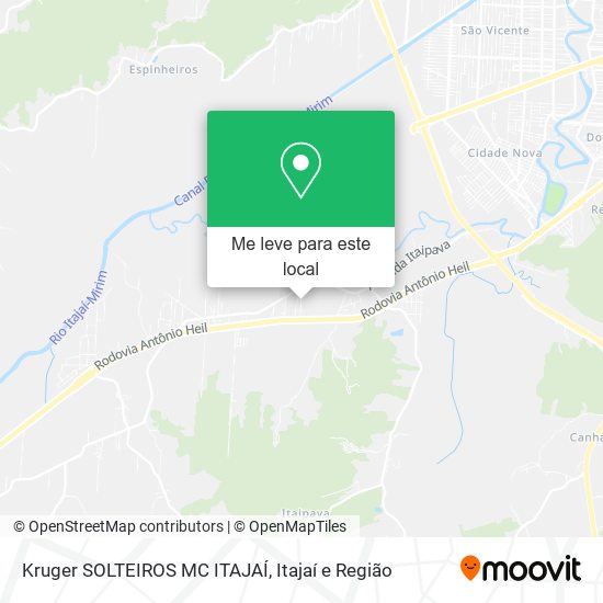 Kruger SOLTEIROS MC ITAJAÍ mapa