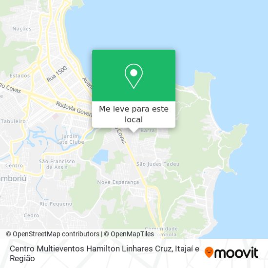 Centro Multieventos Hamilton Linhares Cruz mapa