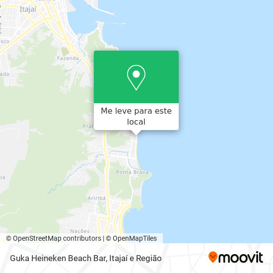 Guka Heineken Beach Bar mapa