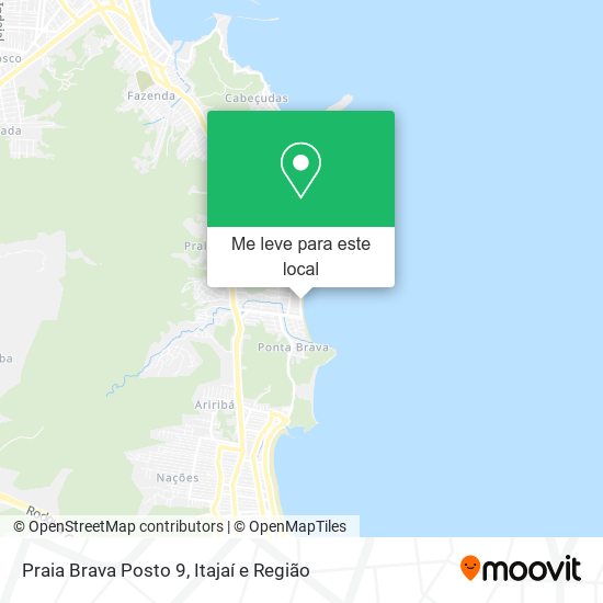 Praia Brava Posto 9 mapa