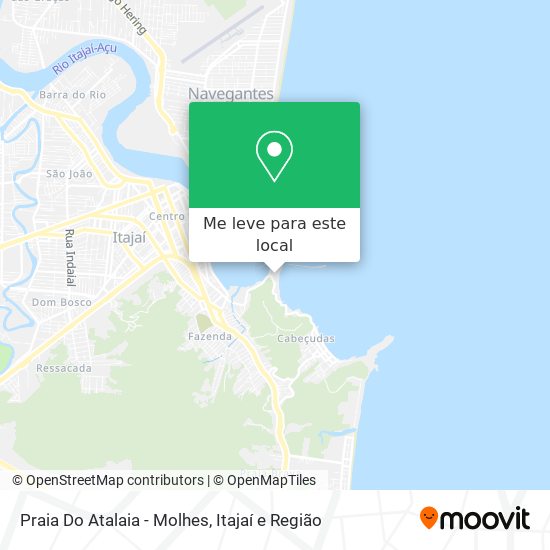 Praia Do Atalaia - Molhes mapa