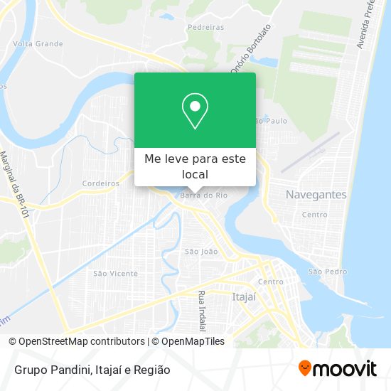 Grupo Pandini mapa