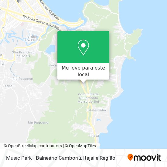 Music Park - Balneário Camboriú mapa
