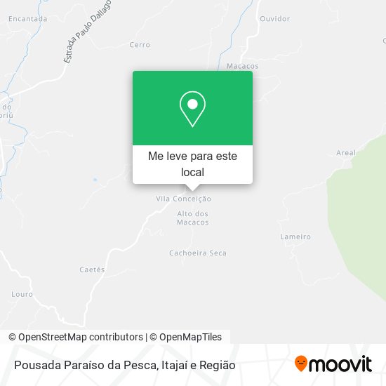 Pousada Paraíso da Pesca mapa