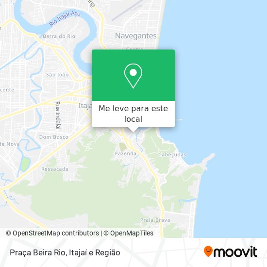 Praça Beira Rio mapa
