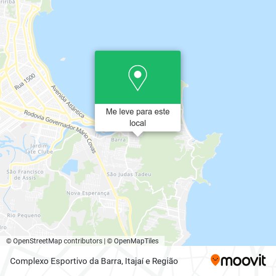 Complexo Esportivo da Barra mapa