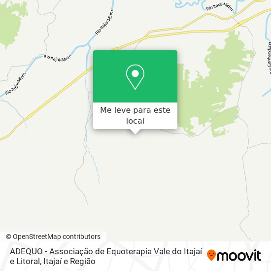 ADEQUO - Associação de Equoterapia Vale do Itajaí e Litoral mapa