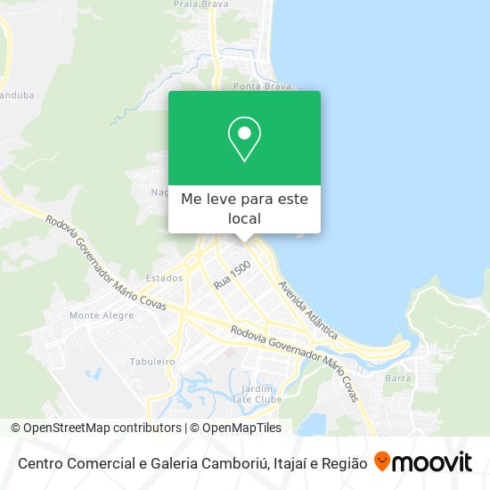 Centro Comercial e Galeria Camboriú mapa