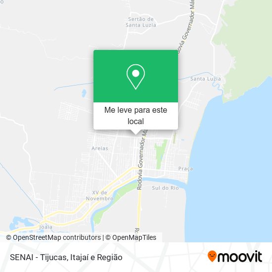 SENAI - Tijucas mapa