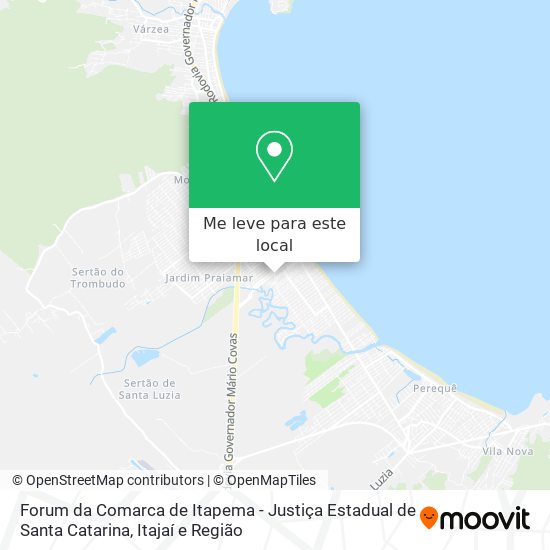 Forum da Comarca de Itapema - Justiça Estadual de Santa Catarina mapa