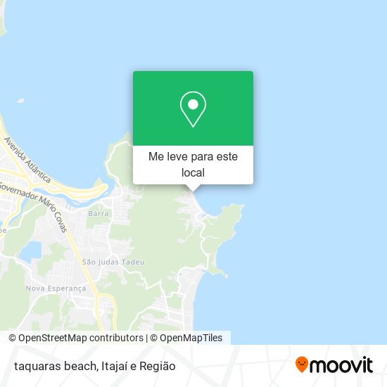 taquaras beach mapa