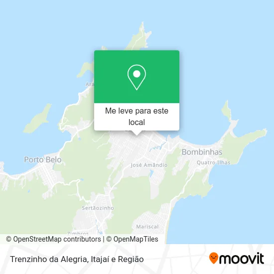 Trenzinho da Alegria mapa