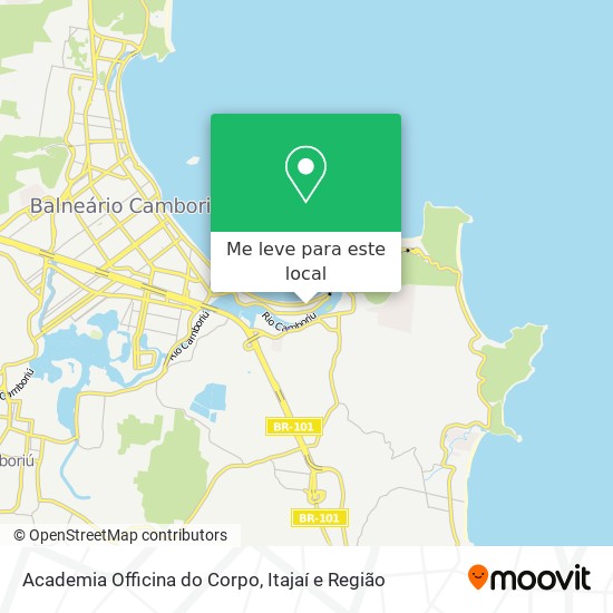 Academia Officina do Corpo mapa