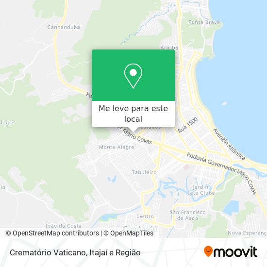 Crematório Vaticano mapa