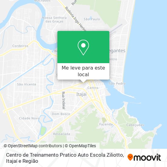 Centro de Treinamento Pratico Auto Escola Ziliotto mapa