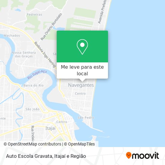 Auto Escola Gravata mapa