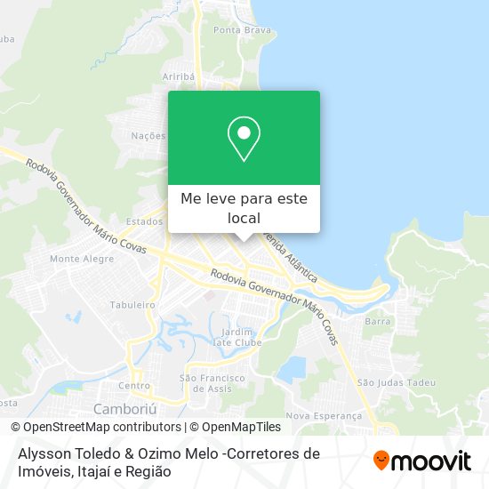 Alysson Toledo & Ozimo Melo -Corretores de Imóveis mapa