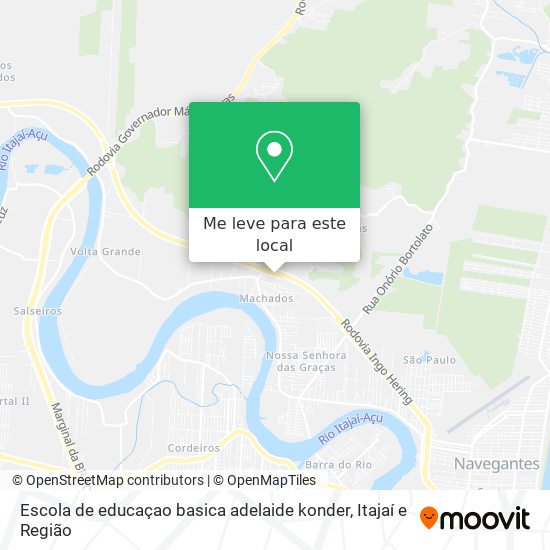 Escola de educaçao basica adelaide konder mapa