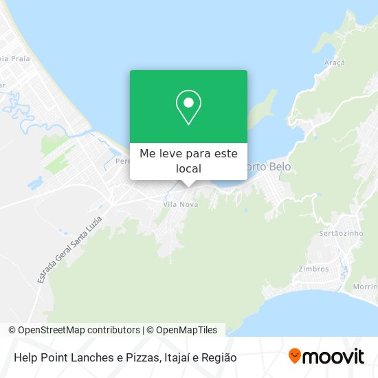 Help Point Lanches e Pizzas mapa