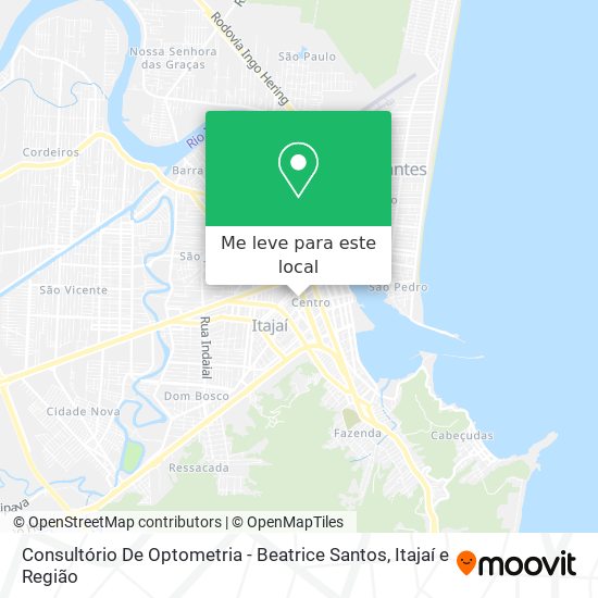 Consultório De Optometria - Beatrice Santos mapa