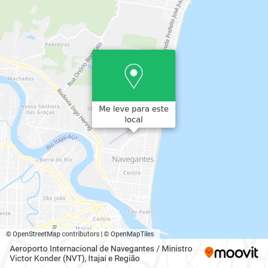 Aeroporto Internacional de Navegantes / Ministro Victor Konder (NVT) mapa