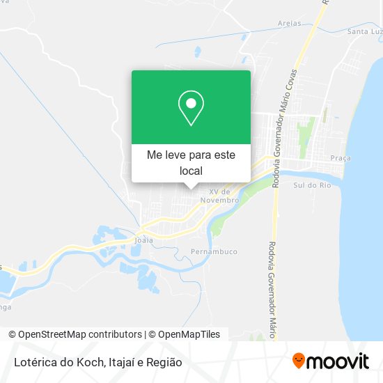 Lotérica do Koch mapa