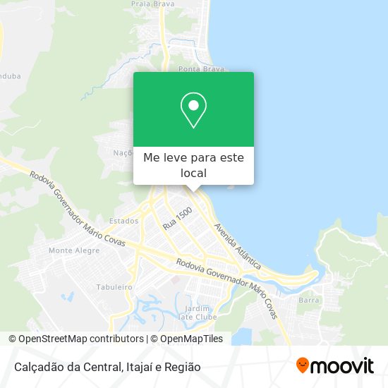 Calçadão da Central mapa