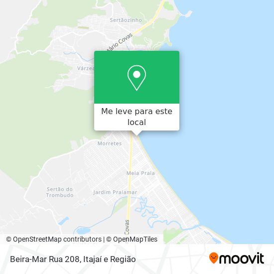 Beira-Mar Rua 208 mapa