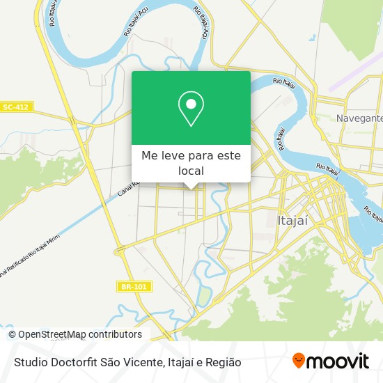 Studio Doctorfit São Vicente mapa