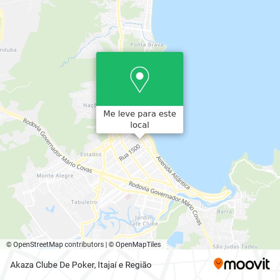 Akaza Clube De Poker mapa