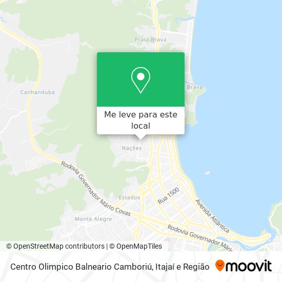 Centro Olimpico Balneario Camboriú mapa