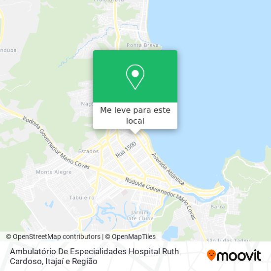 Ambulatório De Especialidades Hospital Ruth Cardoso mapa