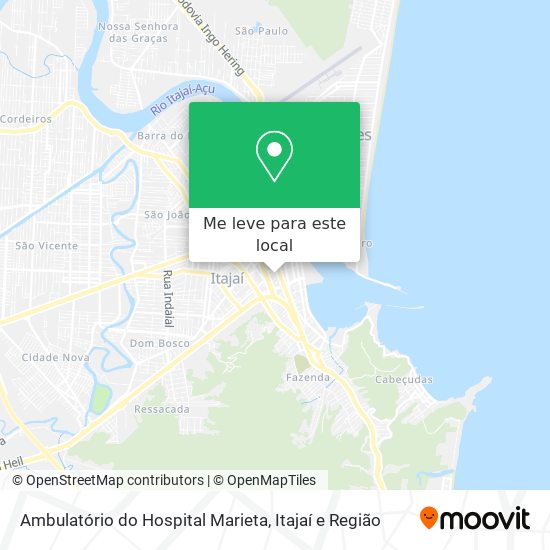 Ambulatório do Hospital Marieta mapa