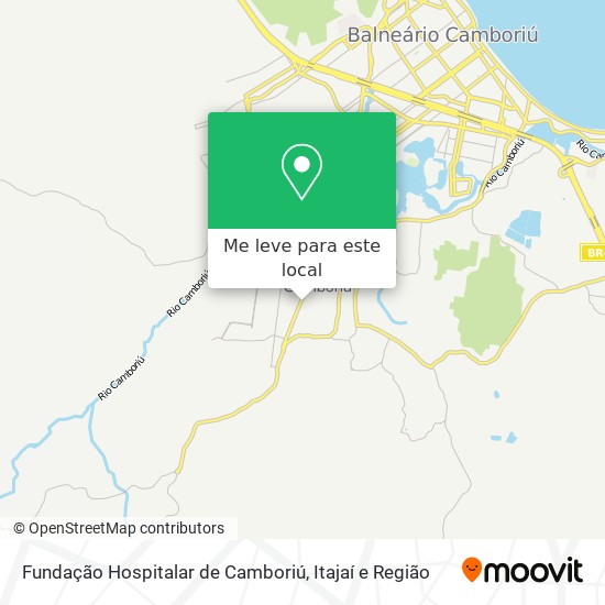 Fundação Hospitalar de Camboriú mapa