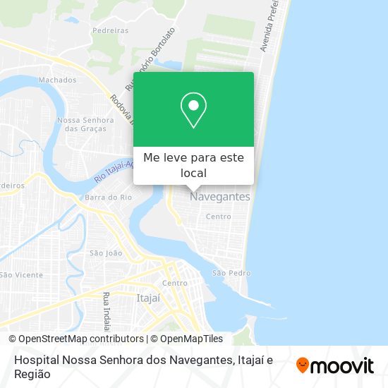 Hospital Nossa Senhora dos Navegantes mapa