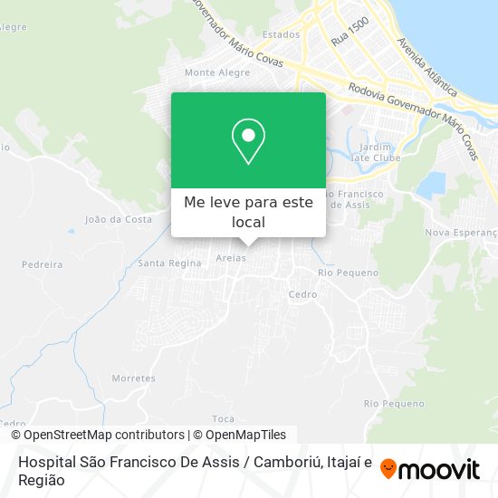 Hospital São Francisco De Assis / Camboriú mapa
