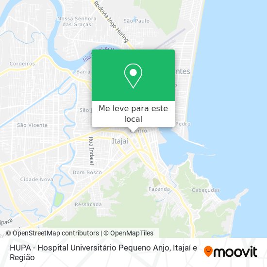 HUPA - Hospital Universitário Pequeno Anjo mapa