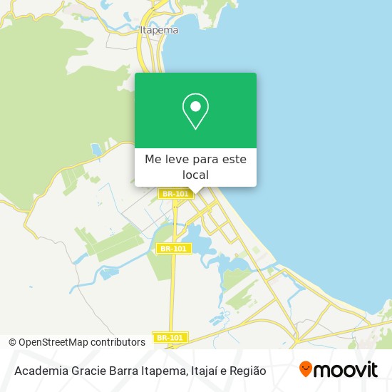 Academia Gracie Barra Itapema mapa